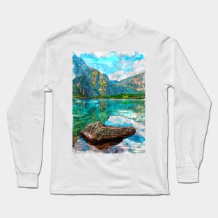 Scenic Lake Poland Travel. For Nature Lovers. Long Sleeve T-Shirt